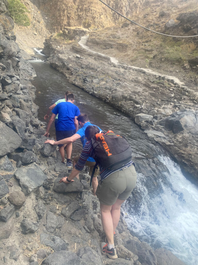 Crossing a river